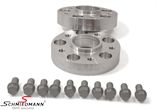 13099S  Wheel spacer set (hub 72,6MM) alloy, Per axle 60MM (30MM each side/wheel), hubcentric - system 4, supplied with bolts