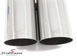 SCMR39276MMNR BMW E39 -  Schmiedmann chrom tailpipe with sharp cut (not rolled) double 2X76MM