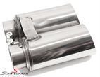 SCMR39276MMNR BMW E39 -  Schmiedmann chrom tailpipe with sharp cut (not rolled) double 2X76MM