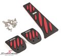 SCMMPEXRRHD  Schmiedmann alloy pedal set (RHD) black/red -Exclusive- with inserted logoplates