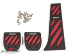 SCMMPEXRRHD  Schmiedmann alloy pedal set (RHD) black/red -Exclusive- with inserted logoplates