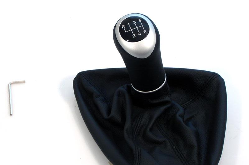 Belyst växelspaksknopp med läder damask och aluminium inlägg G90NYA6 BMW E90