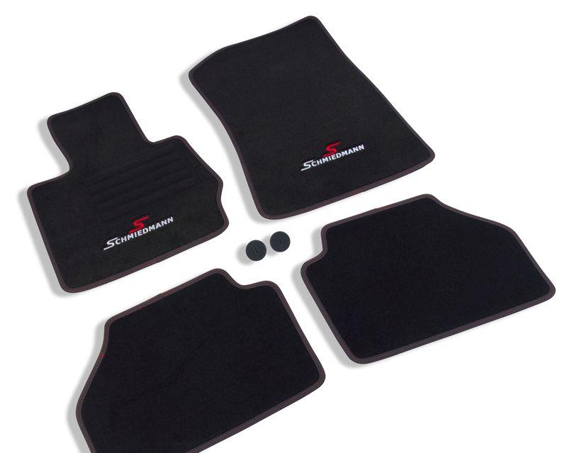 Golvmattor fram/bak original Schmiedmann -Sport EVO- Svart SCMX3F25SPR BMW X3 (F25) X4 (F26)