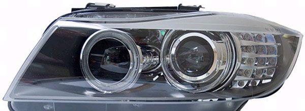 Strålkastare D1S/H8 Vänster sida komplett bi-xenon / utan adaptivt ljus, original Hella 63117240247H BMW E90LCI E91LCI