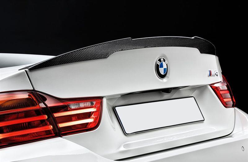 Bakspoilerläpp - BMW ///M Performance - äkta kolfiber original BMW 51-19-2-350-722 F82 M4 F82 LCI M4
