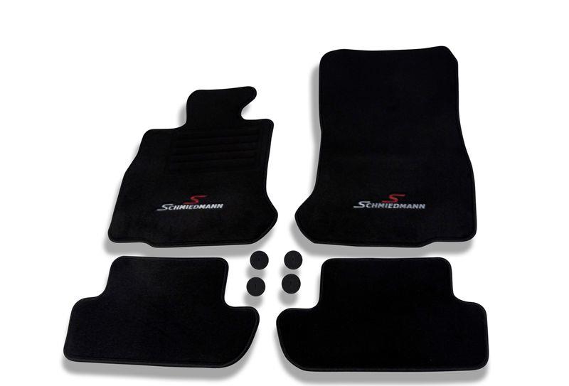 Golvmattor fram/bak original Schmiedmann -Sport Edition- Svart SCMF1213SP F12 F13 F12 LCI F13 LCI