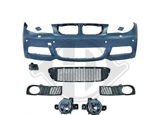 Frontspoiler Motorsport I design inkl. galler och dimljus FRSPE8288MOT1MP BMW E87 E81 E82 E87LCI E88