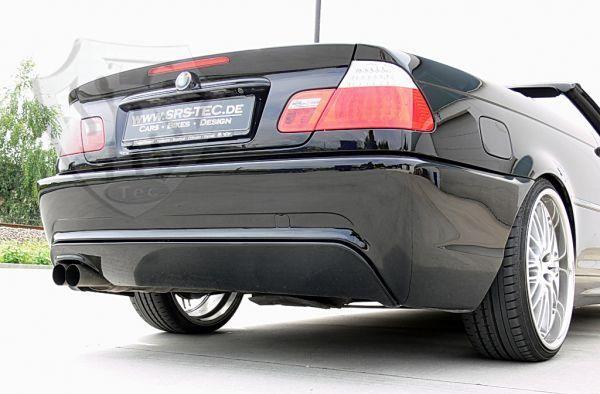 SRS-Tec. B3 bakstötfångare clean look inkl. diffusor (men bara med hål för utblås på vänster sida) SRS-ABMWE46-H02 BMW E46