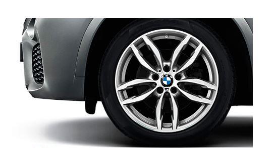 19" M-Doppelspeiche 622 Ferricgrey, fälg 9,5X19 ET48 (original BMW) (Passar endast bak) 36-11-7-849-662 BMW X3 (F25) X4 (F26)