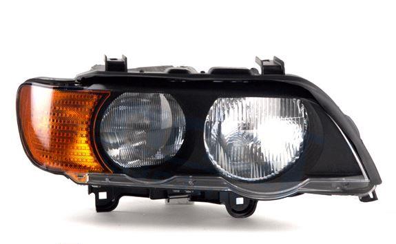 Strålkastare H7/HB3 med gul indikator Höger sida 63-12-6-930-206 BMW X5 (E53)