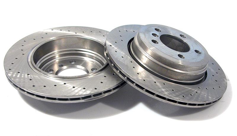 Racingbromsskivor bak 324X20MM ventilerade/borrade Zimmermann BRSP6566VBZ BMW E65 E66