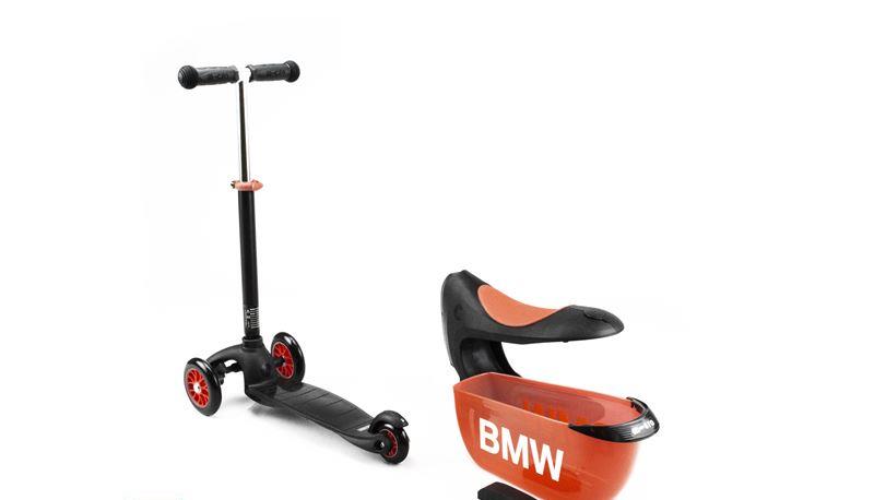 BMW barnscooter, svart/orange 80-93-5-A51-989