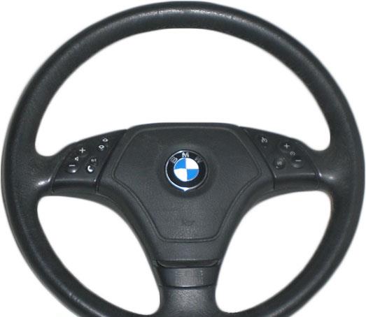 Sportratt läder inklusive airbag 32346753943K BMW E46