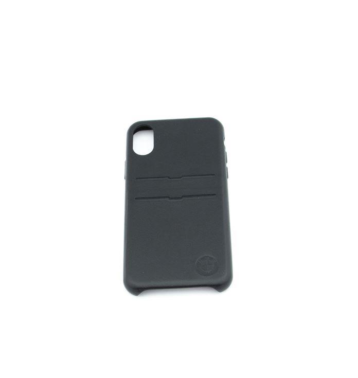 iPhone X BMW leather mobile phone cover med card holder 80-29-2-463-179