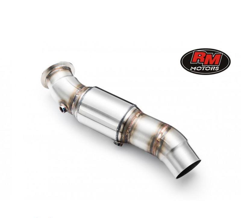Downpipe med EU4 catalyst 200cell, för racing (ej godkänt för gata) RM112119CE4 BMW X6 (E71) F07 GT F10 X5LCI (E70) F11 F12 F13 F18 F06 GC F10 LCI F1