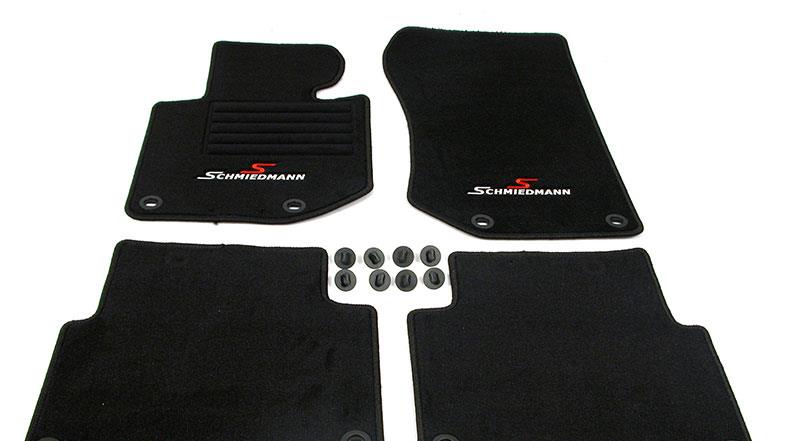 Golvmattor fram/bak original Schmiedmann -Sport Edition- svart SCM36SP BMW E36
