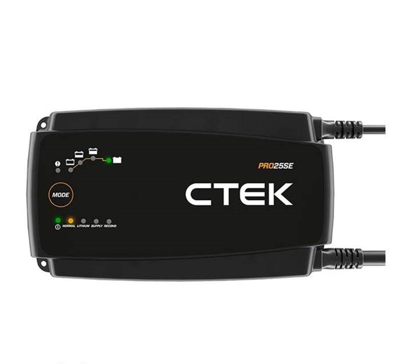 Ctek Pro25SE multi 12V 25A battery charger, with 6 meter cables 5640197