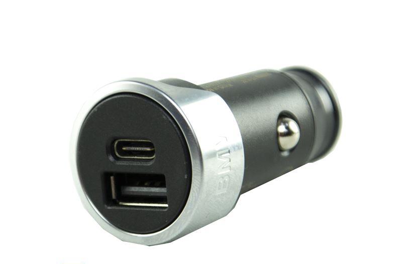 USB dubbelladdare, typ A+C - original BMW 65-41-2-458-286