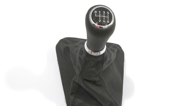 Belyst växelspaksknopp med läder damask G366T BMW E36