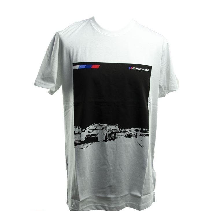 T-shirt ///M Motorsport svart med grafik, herrstorlek S 80-14-2-461-096