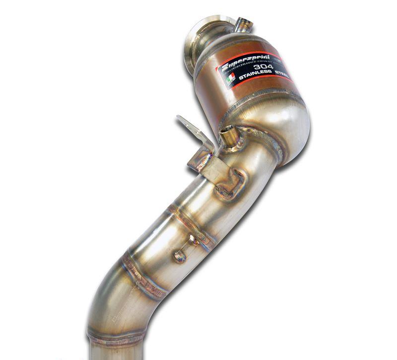 Supersprint downpipe med race-katalysator - Vänster sida 986741 F10 F12 F06 GC