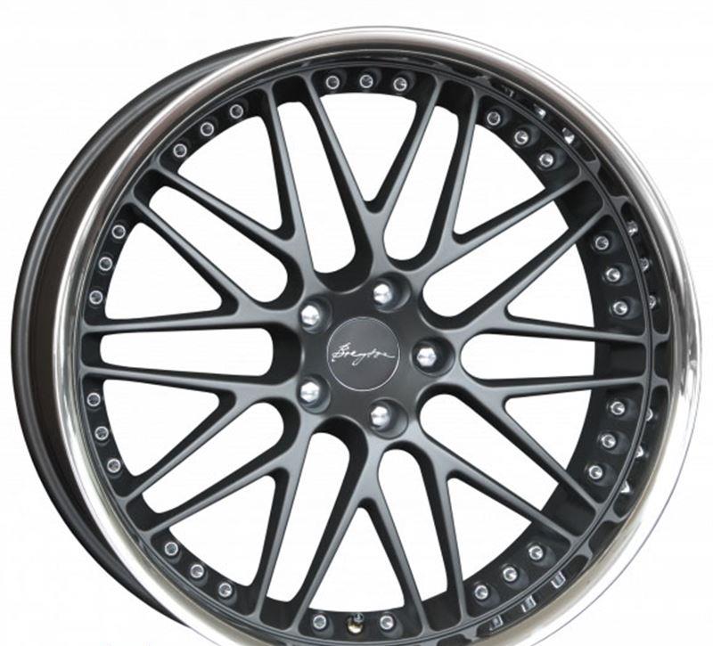 Breyton Spirit II Matt Gun with Stainless Steel Lip 11,5 X 22" 51152230241214 BMW X5 (E70) X6 (E71) X5 (F15) X6 (F16) X6 M F86