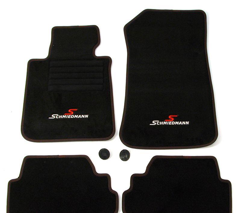 Golvmattor fram/bak original Schmiedmann -Sport EVO- svart SCM88SPR BMW E88