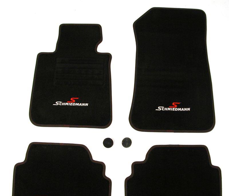 Golvmattor fram/bak original Schmiedmann -Sport EVO- svart SCM8182SPR BMW E81 E82