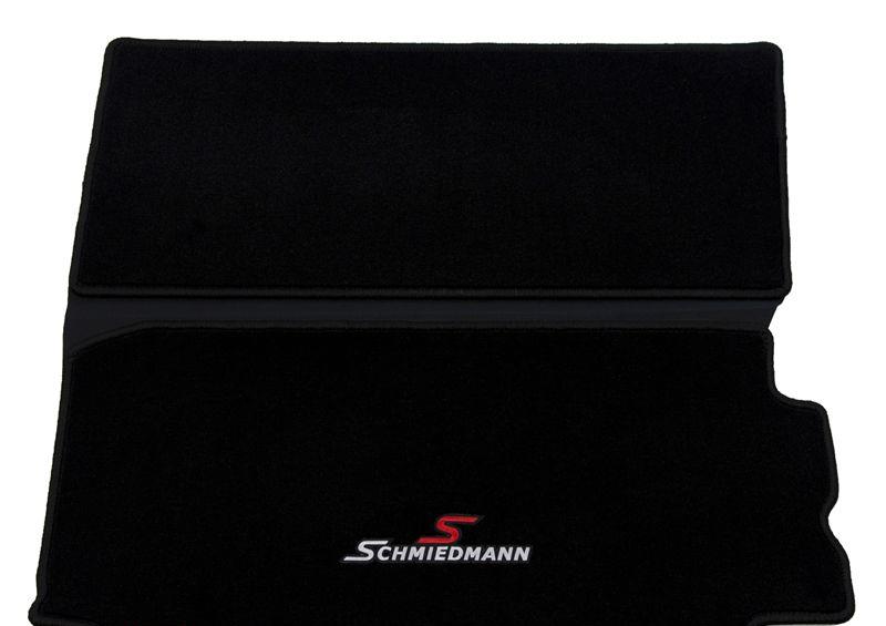 Bagagerumsmatta i svart tyg med Schmiedmann-logotyp SCMBMZ4E86UT BMW Z4 E86