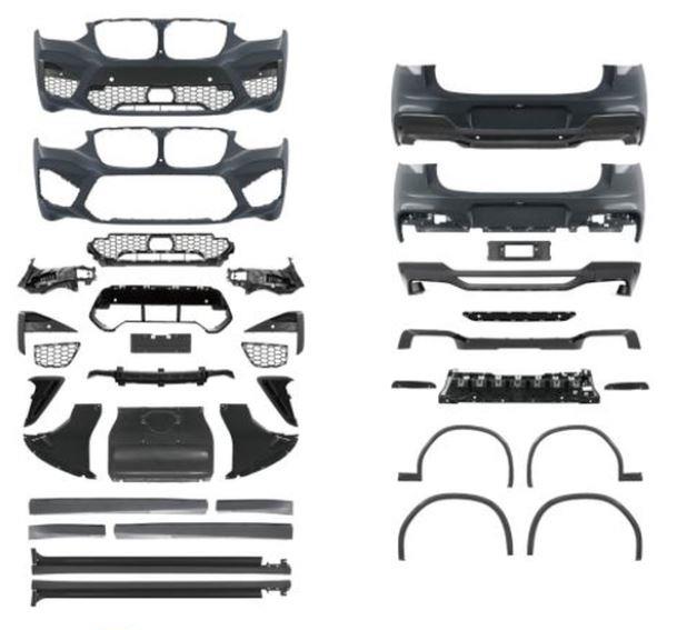 AN EDEL Spoilersats -Motorsport III- frontspoiler inklusive sidokjolar+bakkjolar (AN EDEL nära OE-kvalitet - den bästa kvaliteten på eftermarknaden).