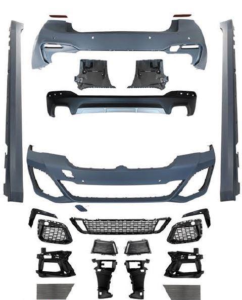 Spoilersats -Motorsport II- frontspoiler+sidokjol+bakkjol SPKITG30LCIMOT2 G30 LCI