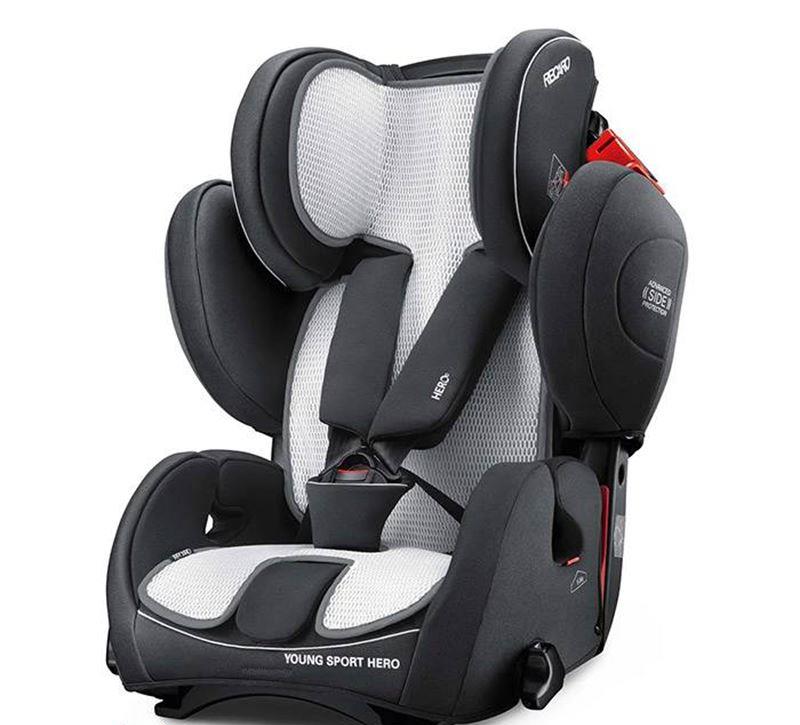 Airmesh-inlägg Recaro för Young Sport Hero bilbarnstol, grå 18088037350000