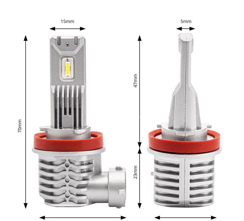 LED-set 6500K H8/H9/H11 X1 02967