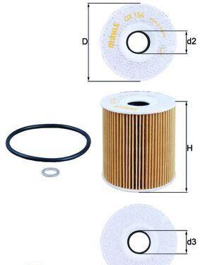 Insats för oljefilter 11422247392MO BMW E46 E38 E39 X5 (E53)