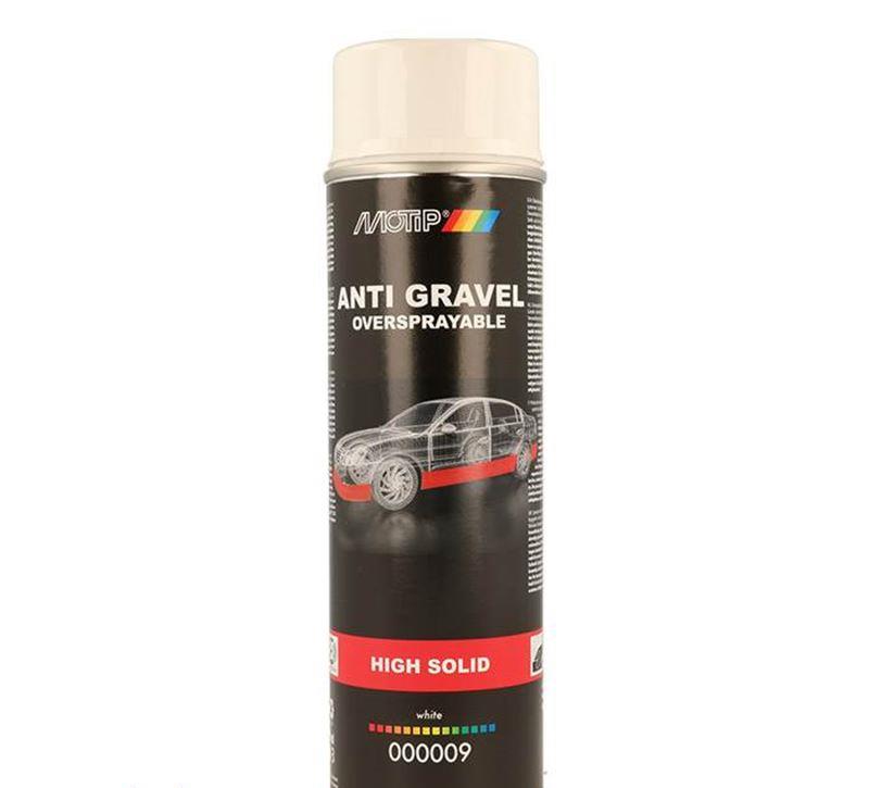 Motip stone chip protection, high solid, white, 500ml. 84000009