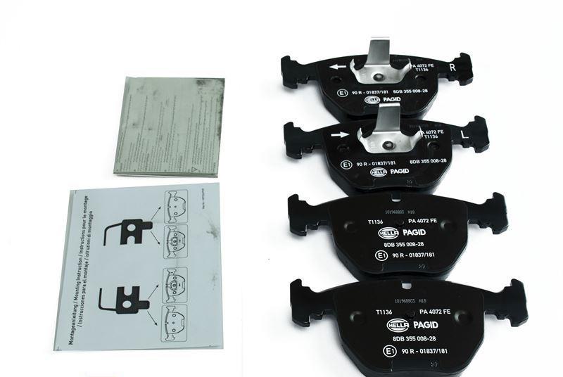 Bromsbelägg fram, original Hella-Pagid 34112282556H BMW E39