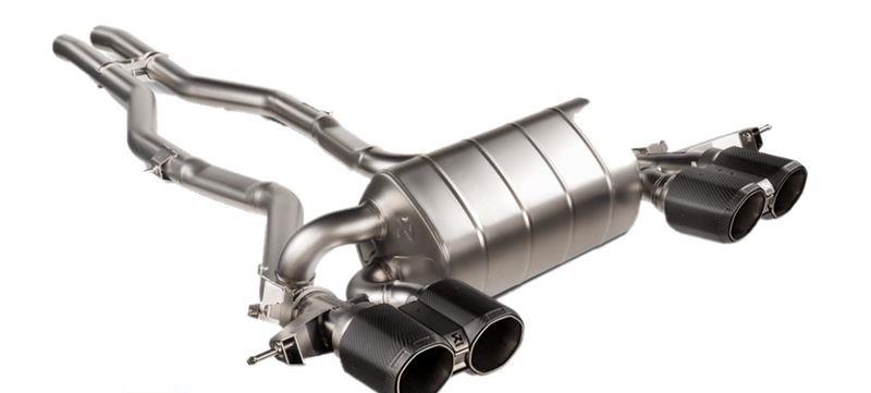 Akrapovic Slip-On Line - Titan sportavgassystem exkl. slutrör S-BM-TI-33H G80 M3 G82 M4 M G83 G81 M3 Touring G87 M2
