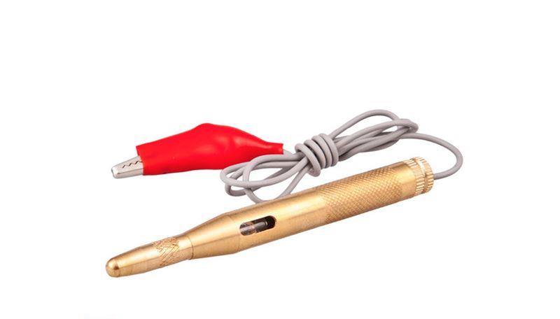 Voltage tester - metal, 6/24V 01036