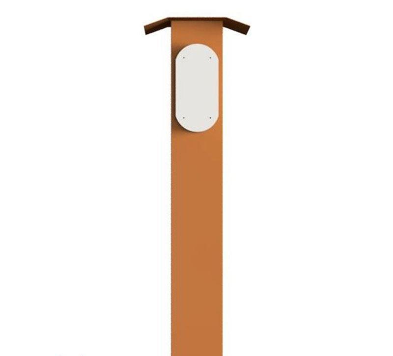 Charging station, for DEFA Power charger, made in corten steel 72614780-C
