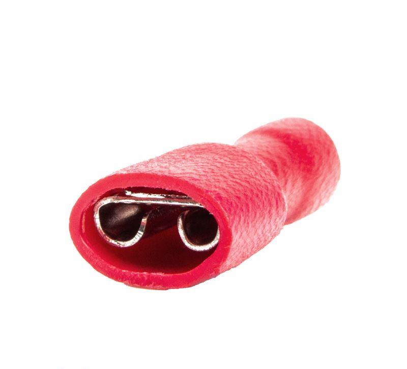 Spade type connectors female - 6.6mm, 0.5-1.5mm2, 10A, 10 pcs 03063