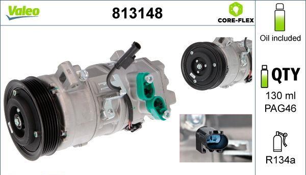 AC-kompressor med magnetkoppling 64529182793VL BMW E87 E90 E91 E92 E93 E81 E82 E87LCI E88 E90LCI E91LCI X1 (E84) E92LCI E93LCI