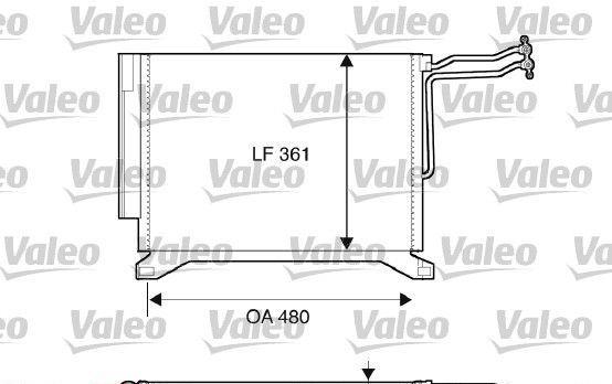 Kondensor för luftkonditionering 64536918597VL MINI R50