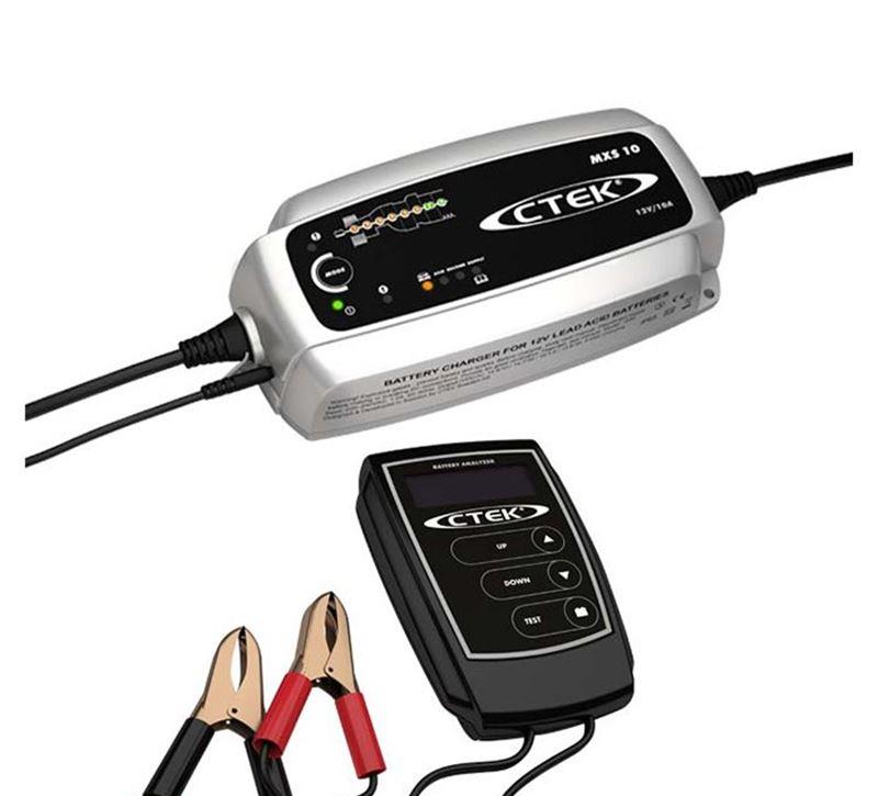 CTEK Charger multi MXS 10, inkl. batterianalysator 56708ANALYZER