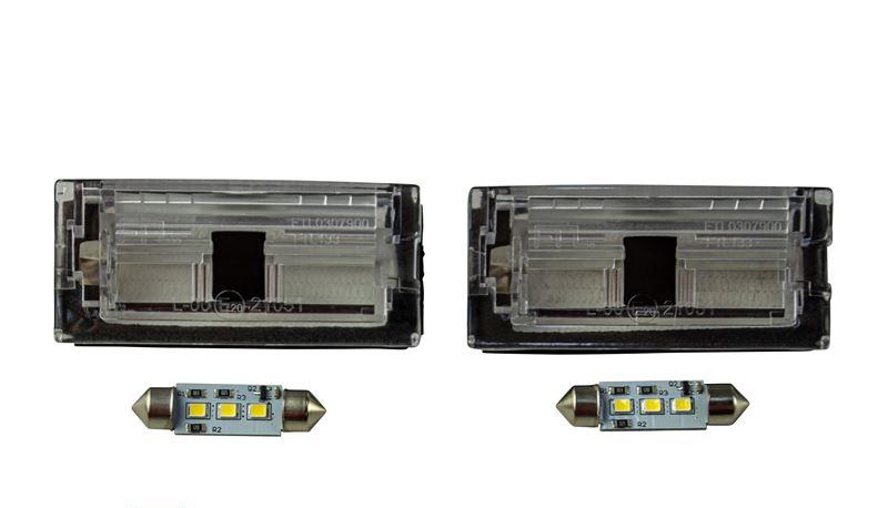 LED-glas för registreringsskyltbelysning, passar höger eller vänster sida 51138236269LR2 BMW E46