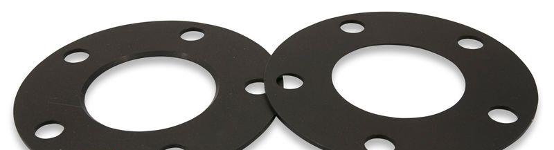Spacerplattor set svart anodiserad aluminium, 6MM per axel (3MM varje sida/hjul), ej hubcentric - system 5, levereras utan bultar 10242W