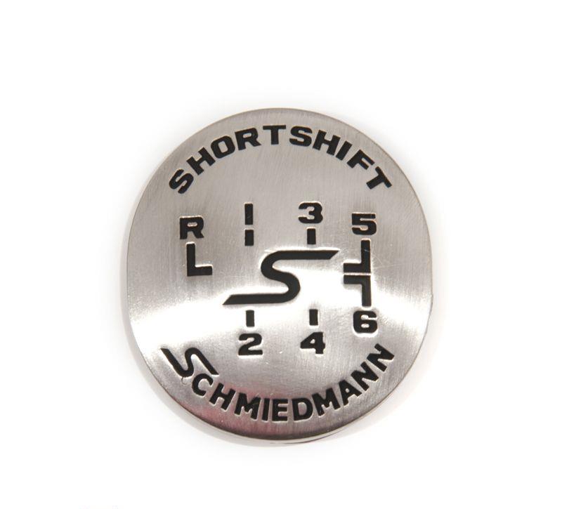 Schmiedmann växelspaks emblem ovalt -SHORTSHIFT- antique silver SCMGEAS6