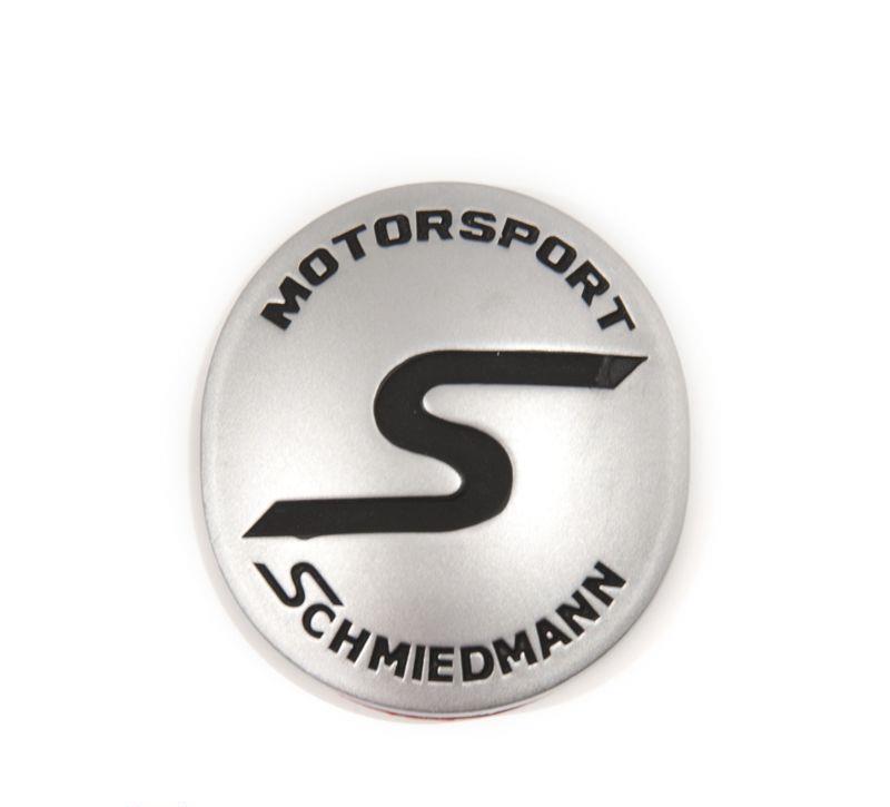 Schmiedmann växelspaks emblem ovalt -S- -MOTORSPORT- matt krome SCMGEMMC