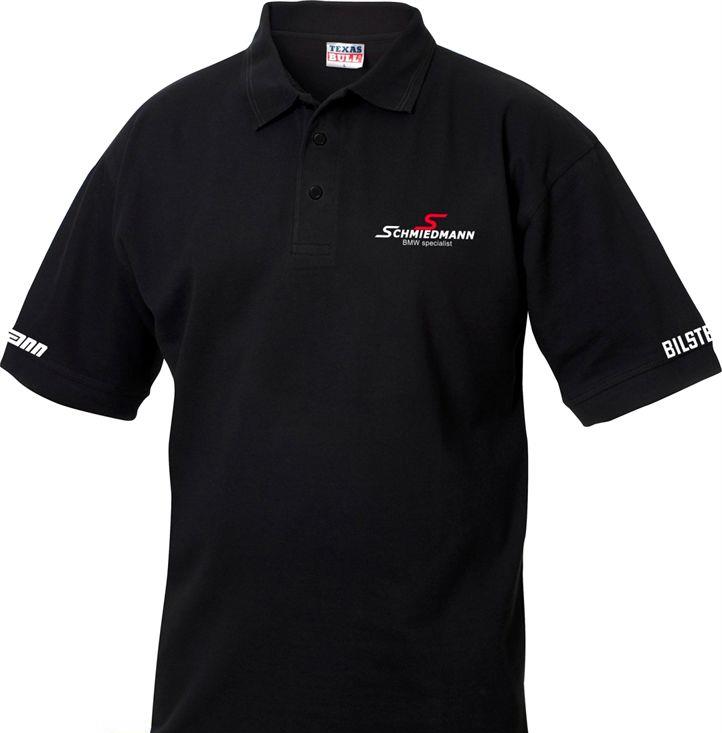 Schmiedmann logo polo T-shirt svart SCMPOLOXXL